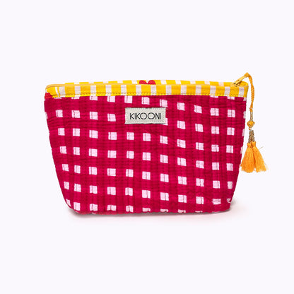 Mini Tasche "HAPPY CHECK" pink