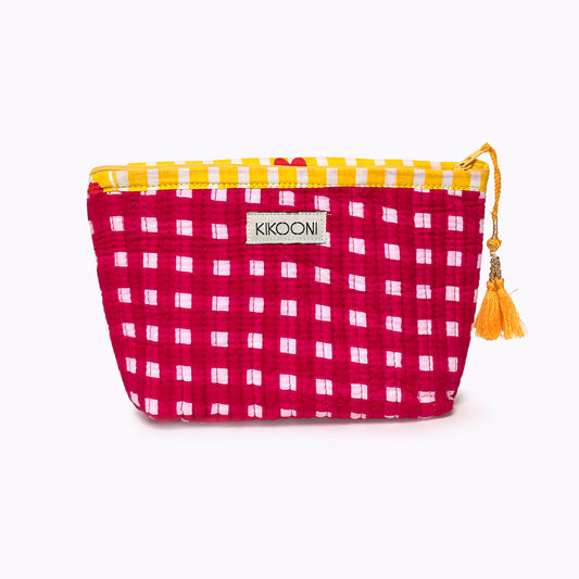 Mini Tasche "HAPPY CHECK" pink