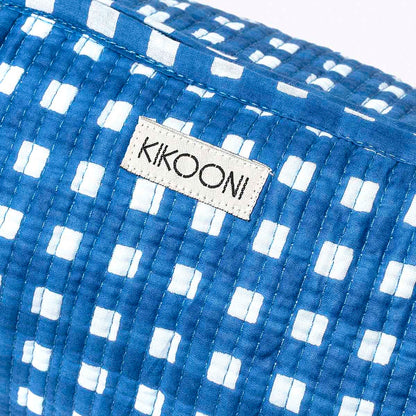 Kosmetiktasche "Happy Checks" blue