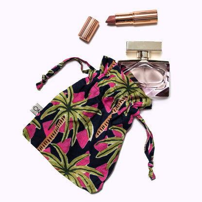 Baumwolltäschchen "Palms by Night"