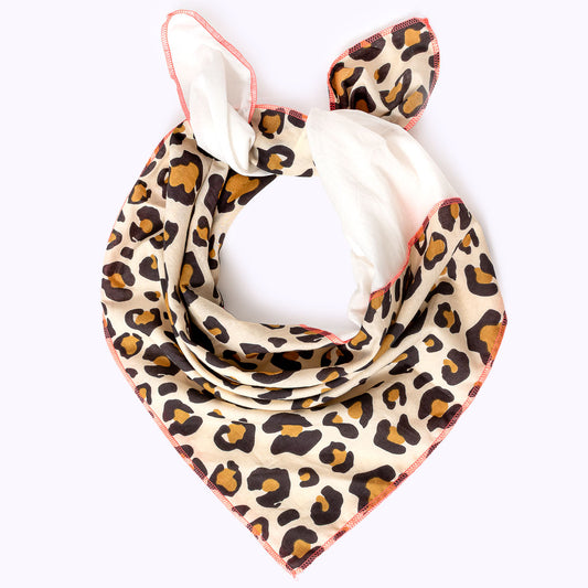 KIKOONI Statement Scarf 73 "Brown Leo "