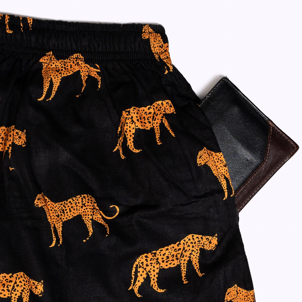 "Feel Good" KIKOONI Shorts "black leopard"