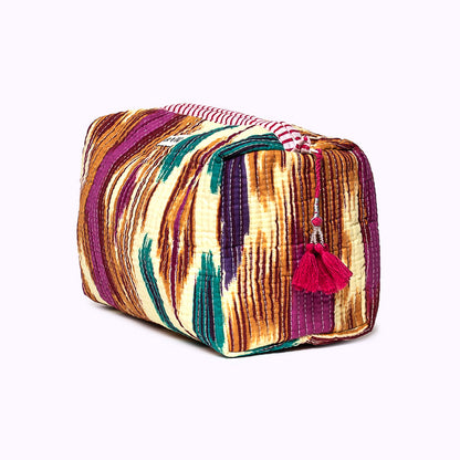 handmade cosmetic bag "Happy Ikat"