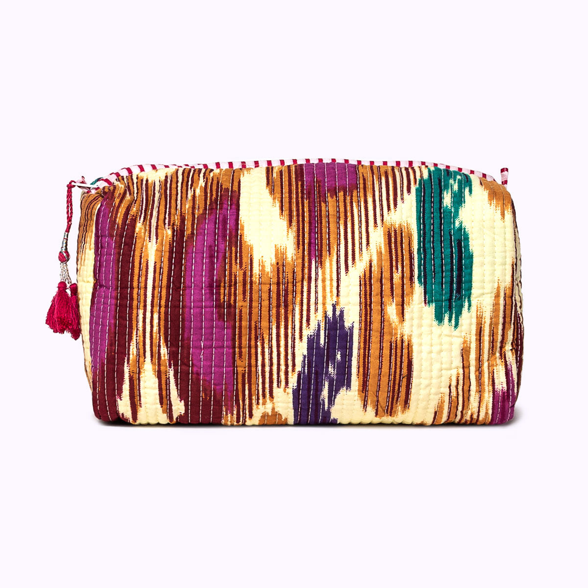 handmade cosmetic bag "Happy Ikat"