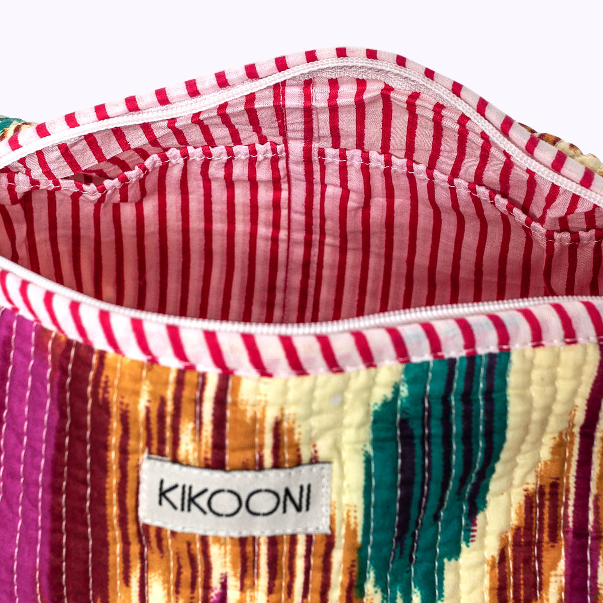 handmade cosmetic bag "Happy Ikat"