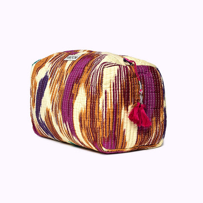 handmade cosmetic bag "Happy Ikat"