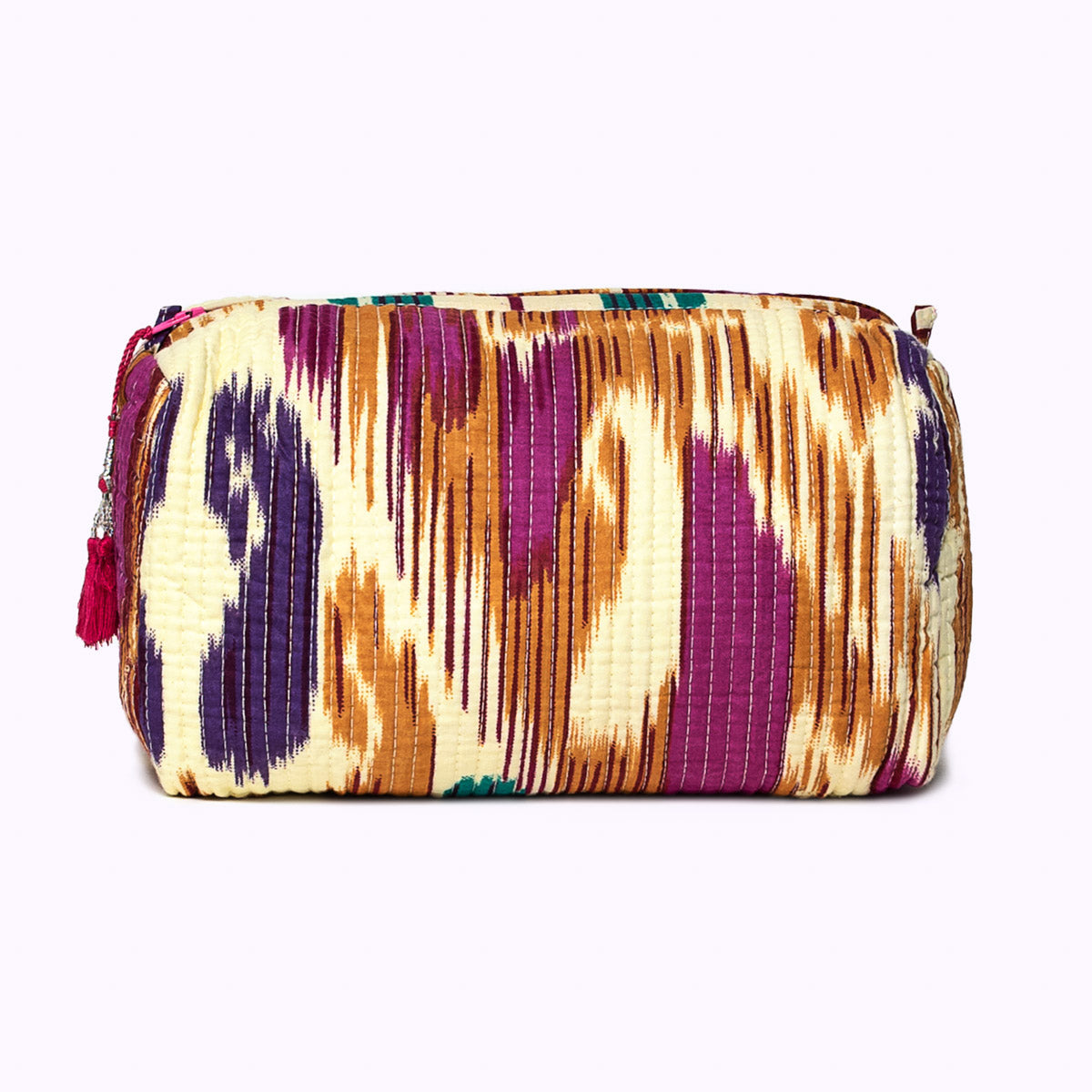handmade cosmetic bag "Happy Ikat"