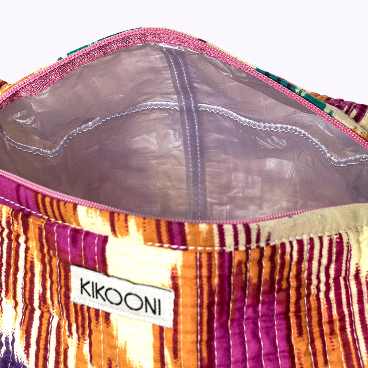 handmade cosmetic bag "Happy Ikat"