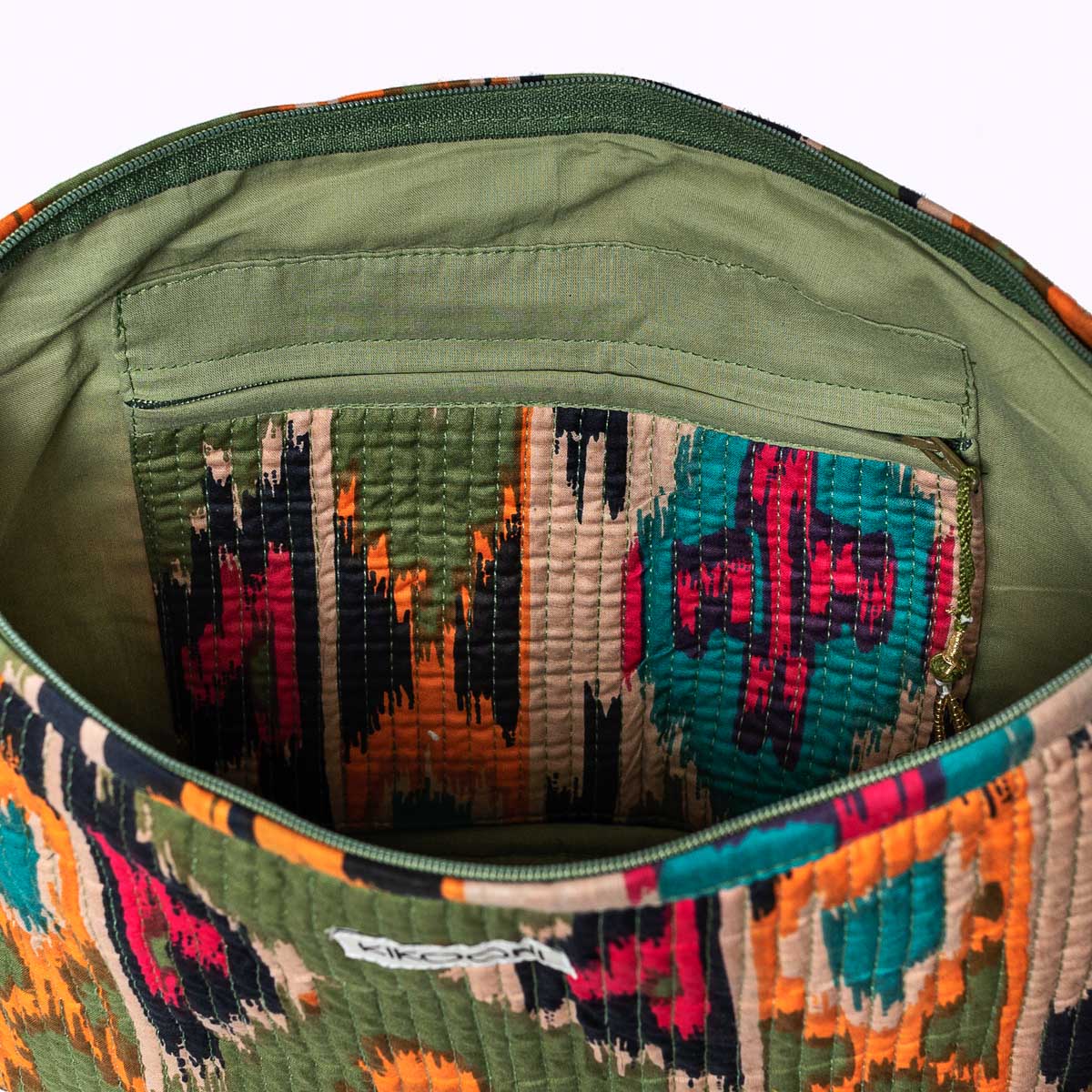 K - BAG "Green Ikat"