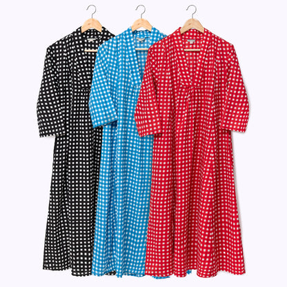 The Easy Dress "happy checks"