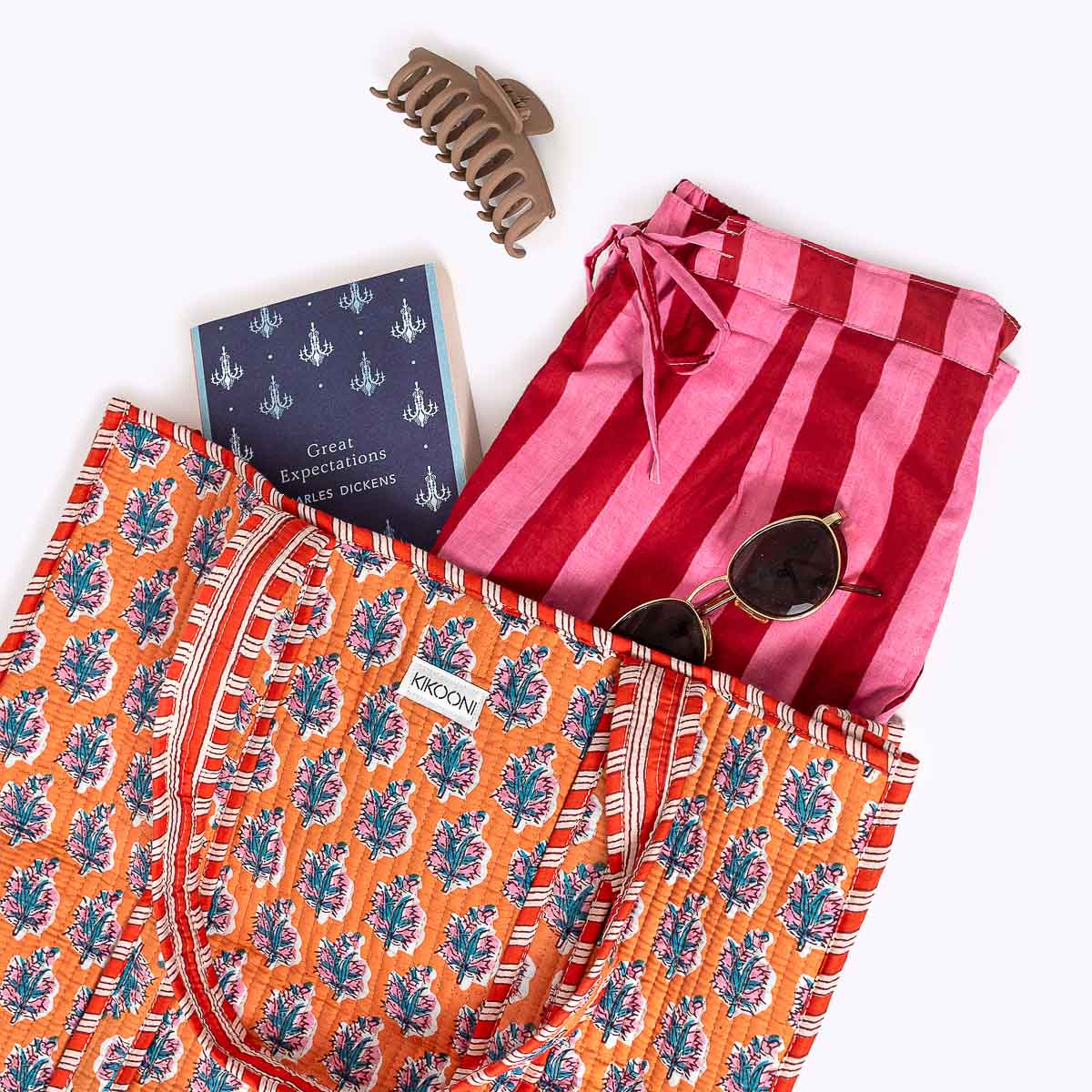 XL Artisan Shopper "Sunset Leaf"