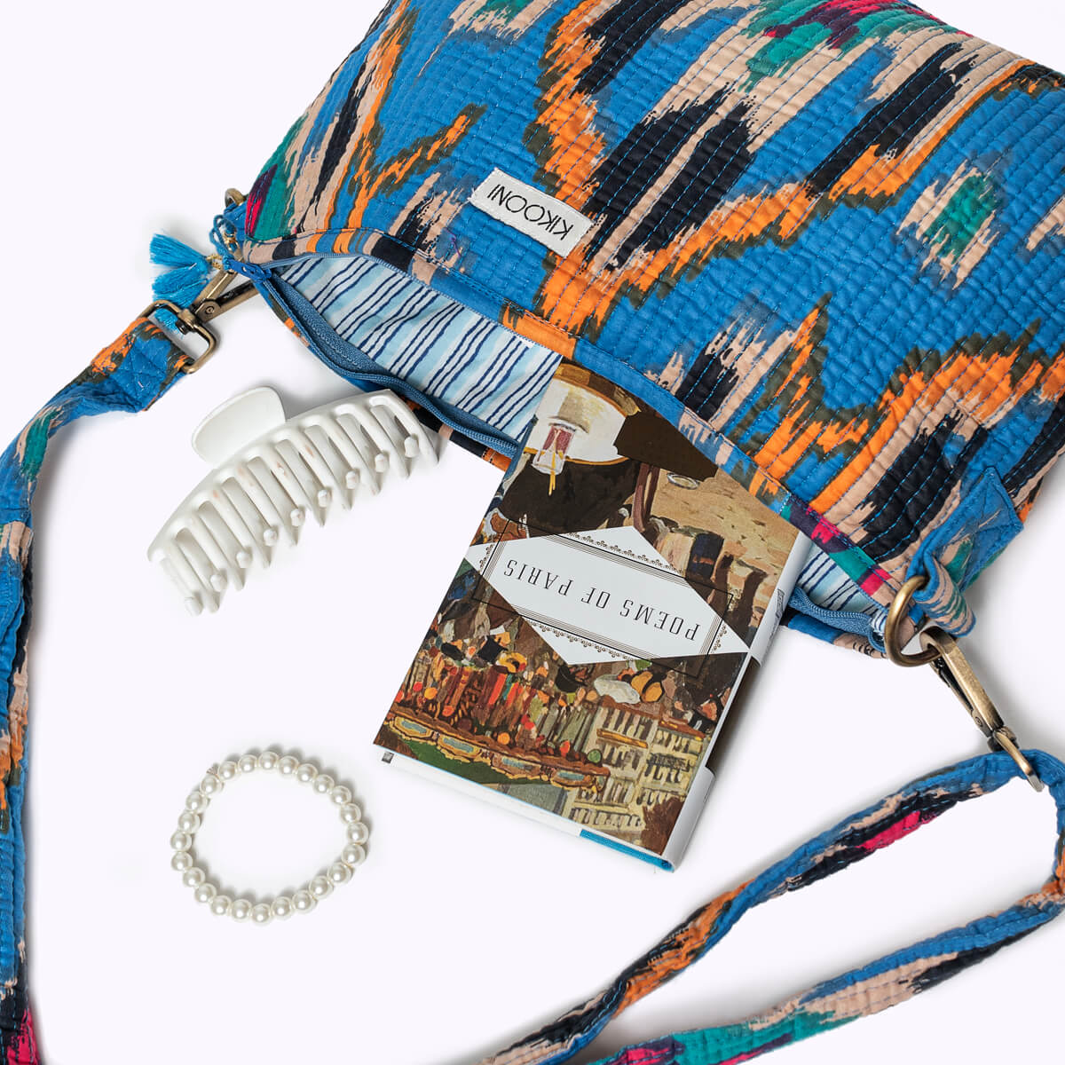K - BAG "Blue Ikat"