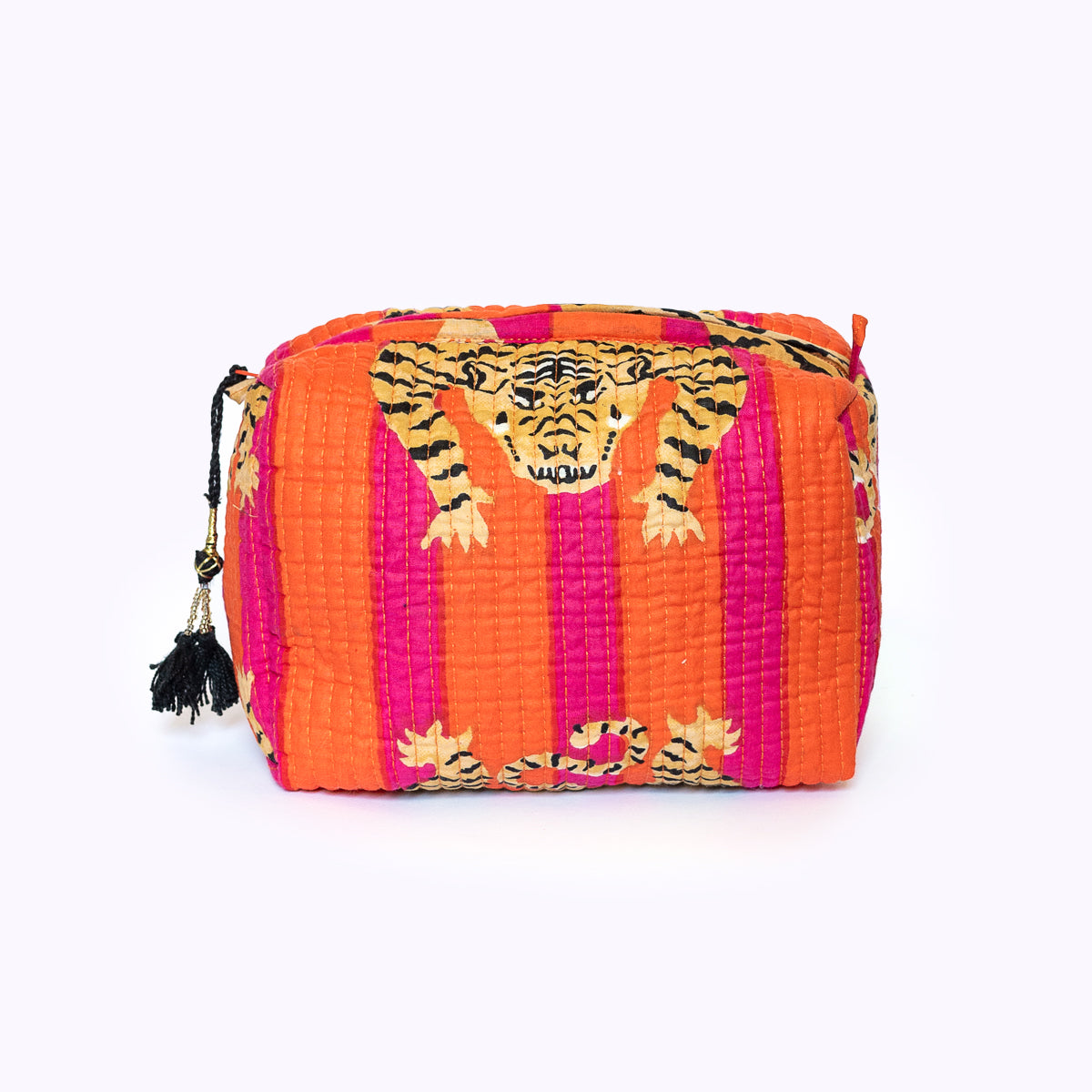 handgemachte kleine Kosmetiktasche "Poppy Tiger"