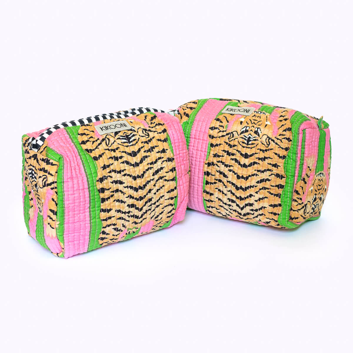 Handgemachte kleine Kosmetiktasche  "Poppy Tiger Candy"
