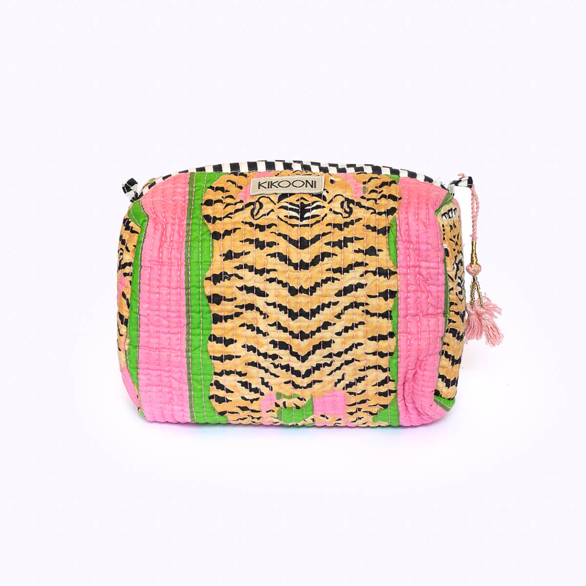 Handgemachte kleine Kosmetiktasche  "Poppy Tiger Candy"