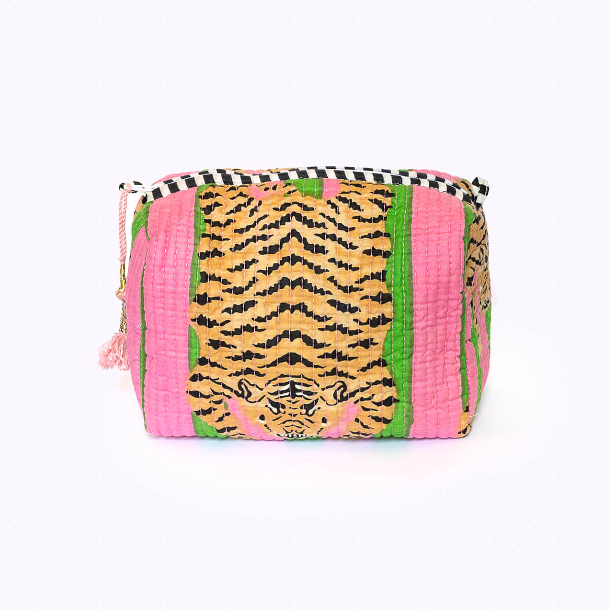Handgemachte kleine Kosmetiktasche  "Poppy Tiger Candy"