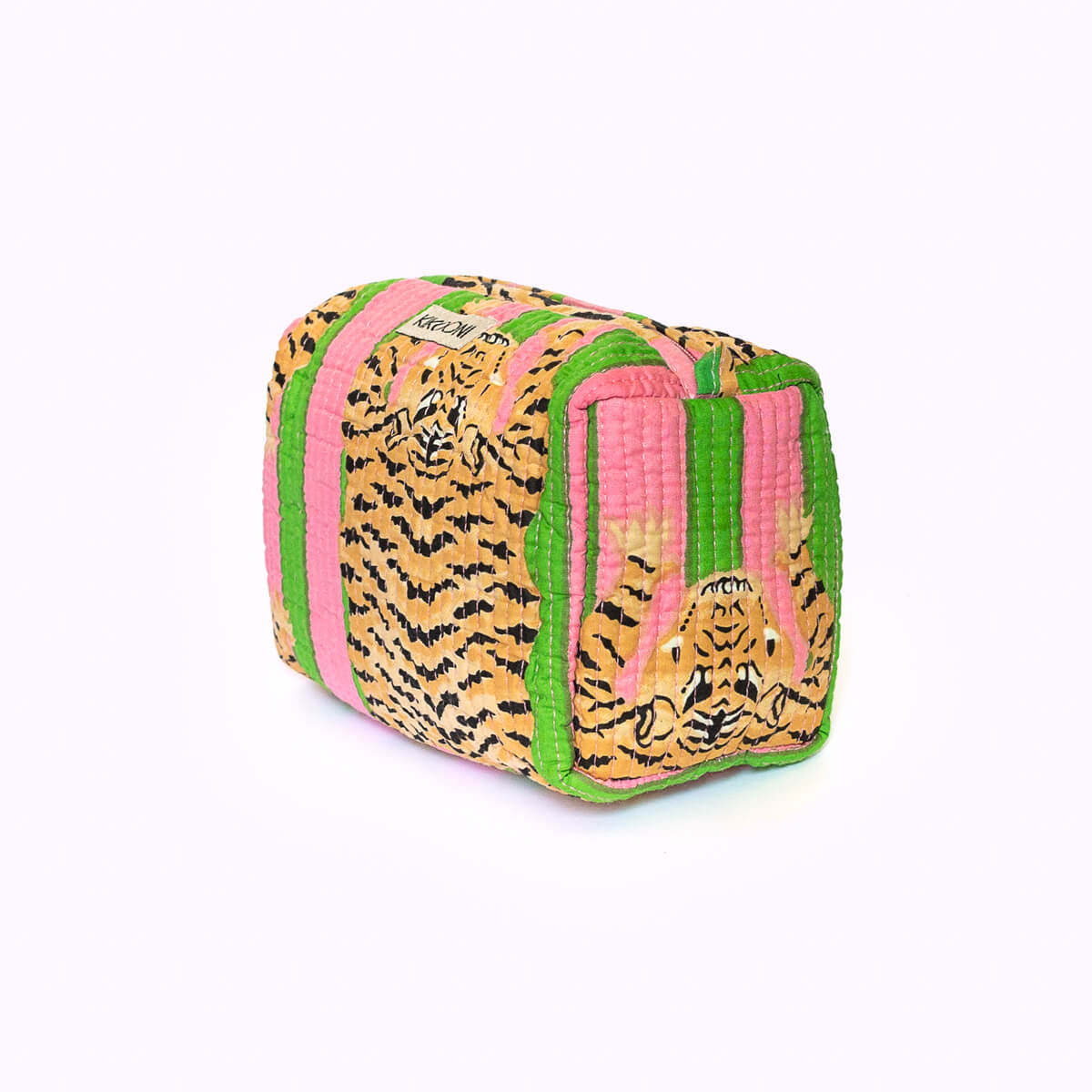 Handgemachte kleine Kosmetiktasche  "Poppy Tiger Candy"