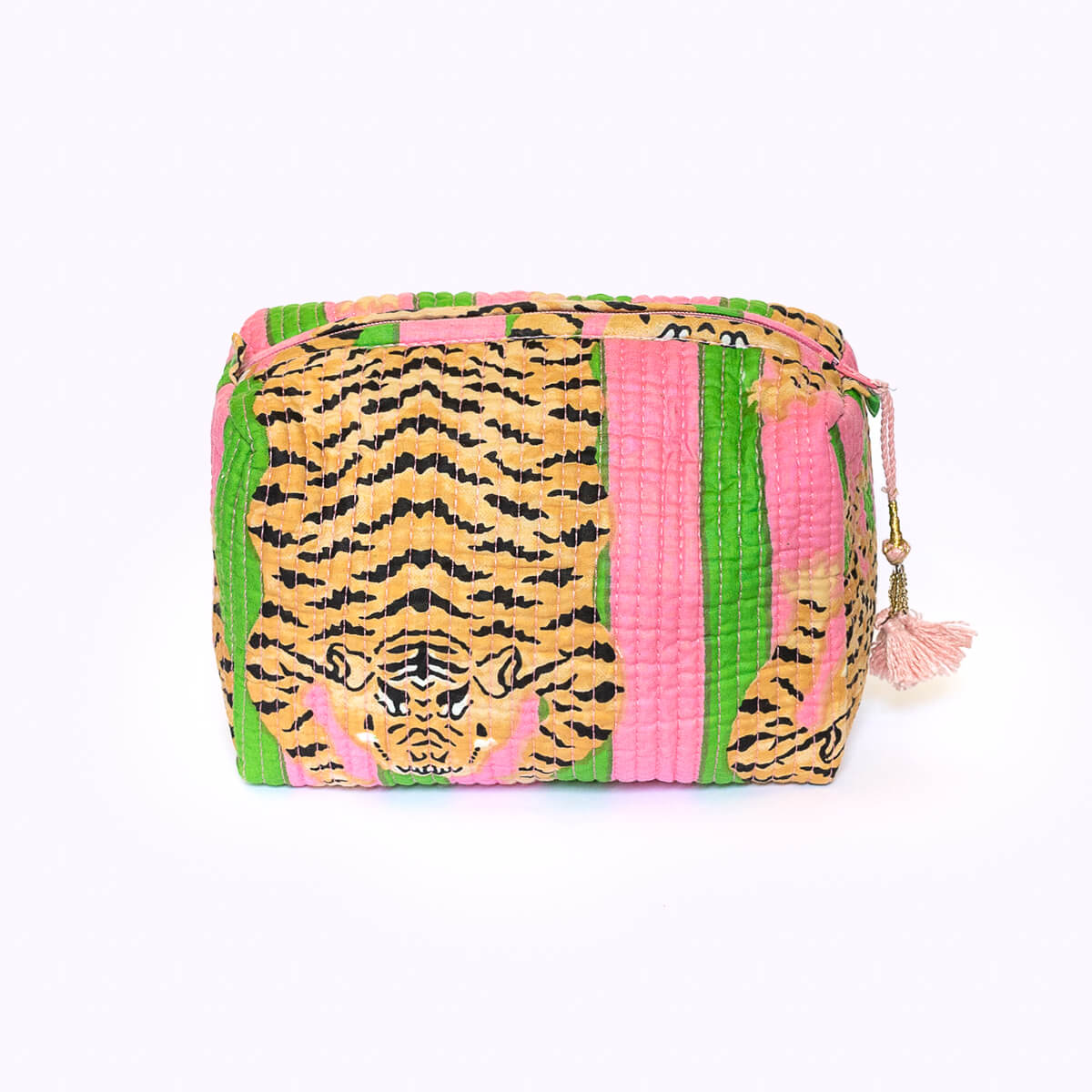 Handgemachte kleine Kosmetiktasche  "Poppy Tiger Candy"