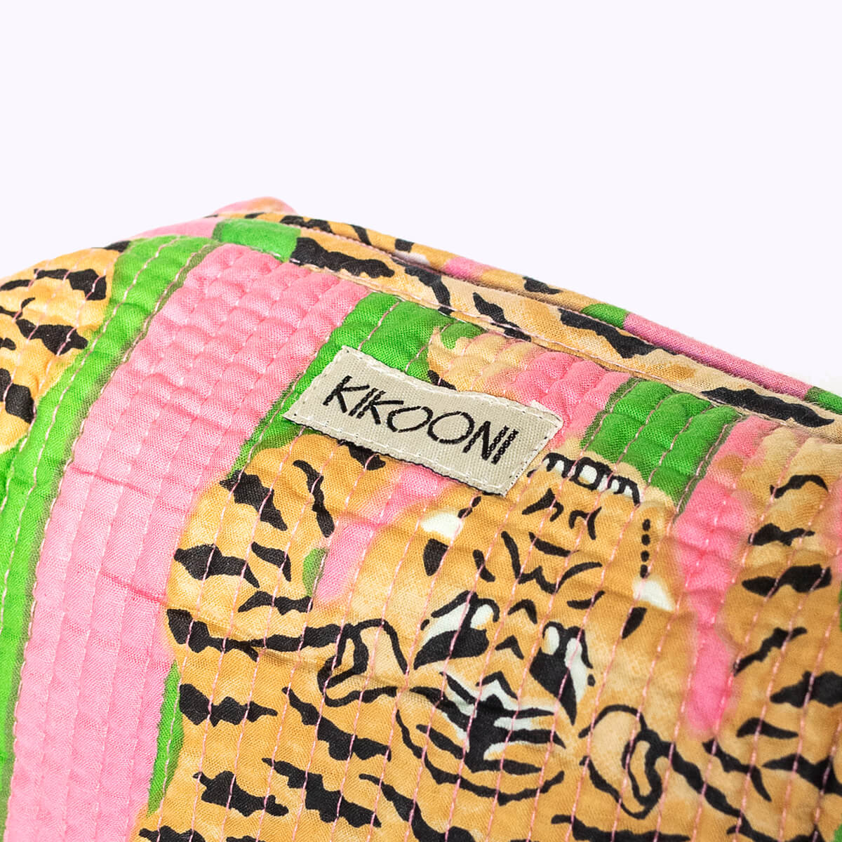 Handgemachte kleine Kosmetiktasche  "Poppy Tiger Candy"