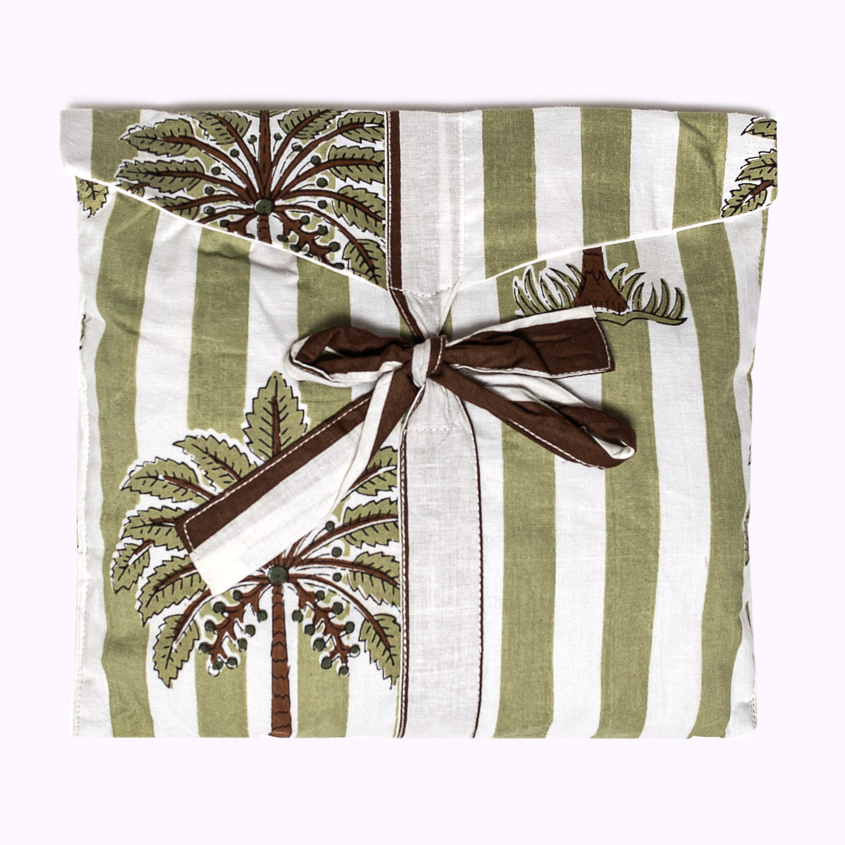 Leichter Baumwoll Kimono "Olive Oasis"