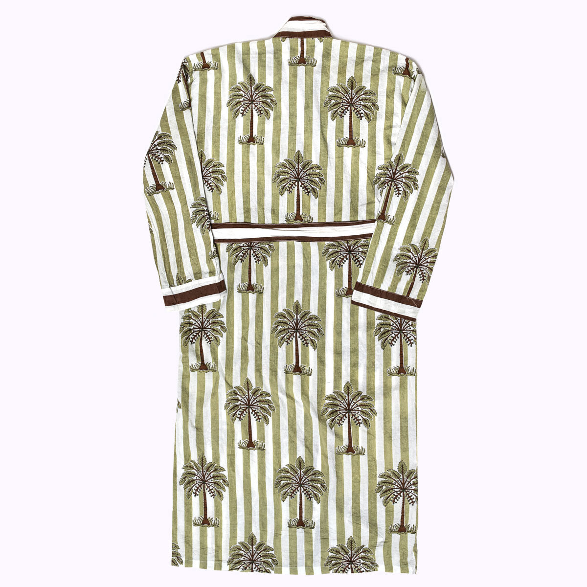 Leichter Baumwoll Kimono "Olive Oasis"