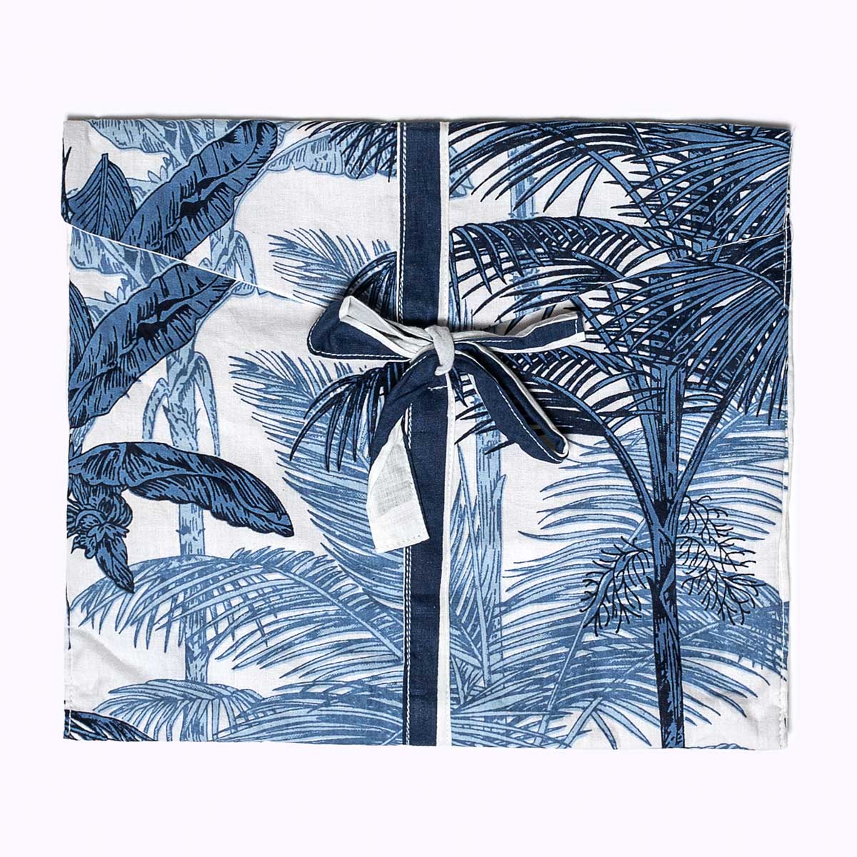 Leichter Baumwoll Kimono "blue Jungle"