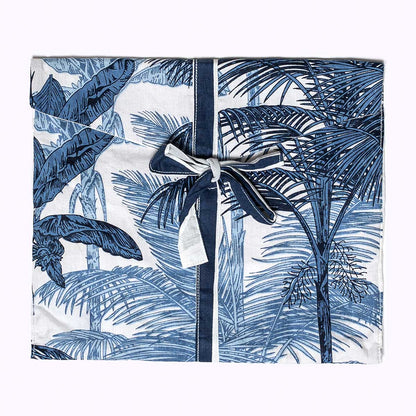 Leichter Baumwoll Kimono "blue Jungle"