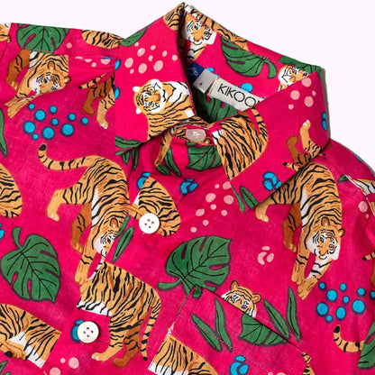 Kinderhemd „Pink Jungle"