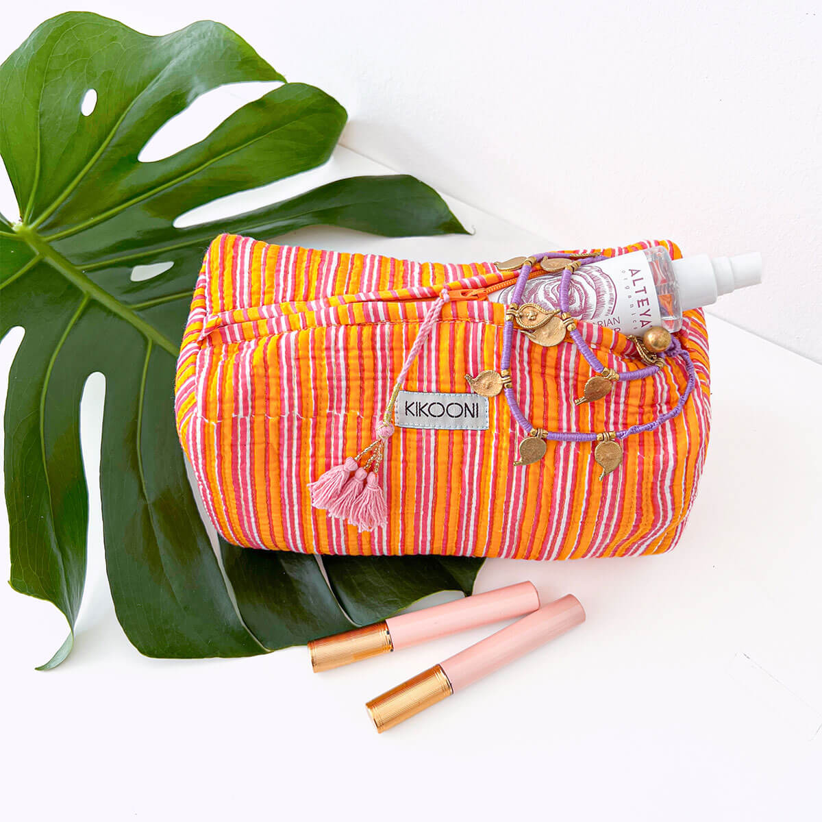 handmade cosmetic bag "Stripes"