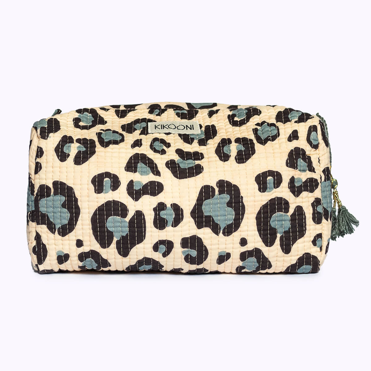 Handmade cosmetic bag "Blue Leo"