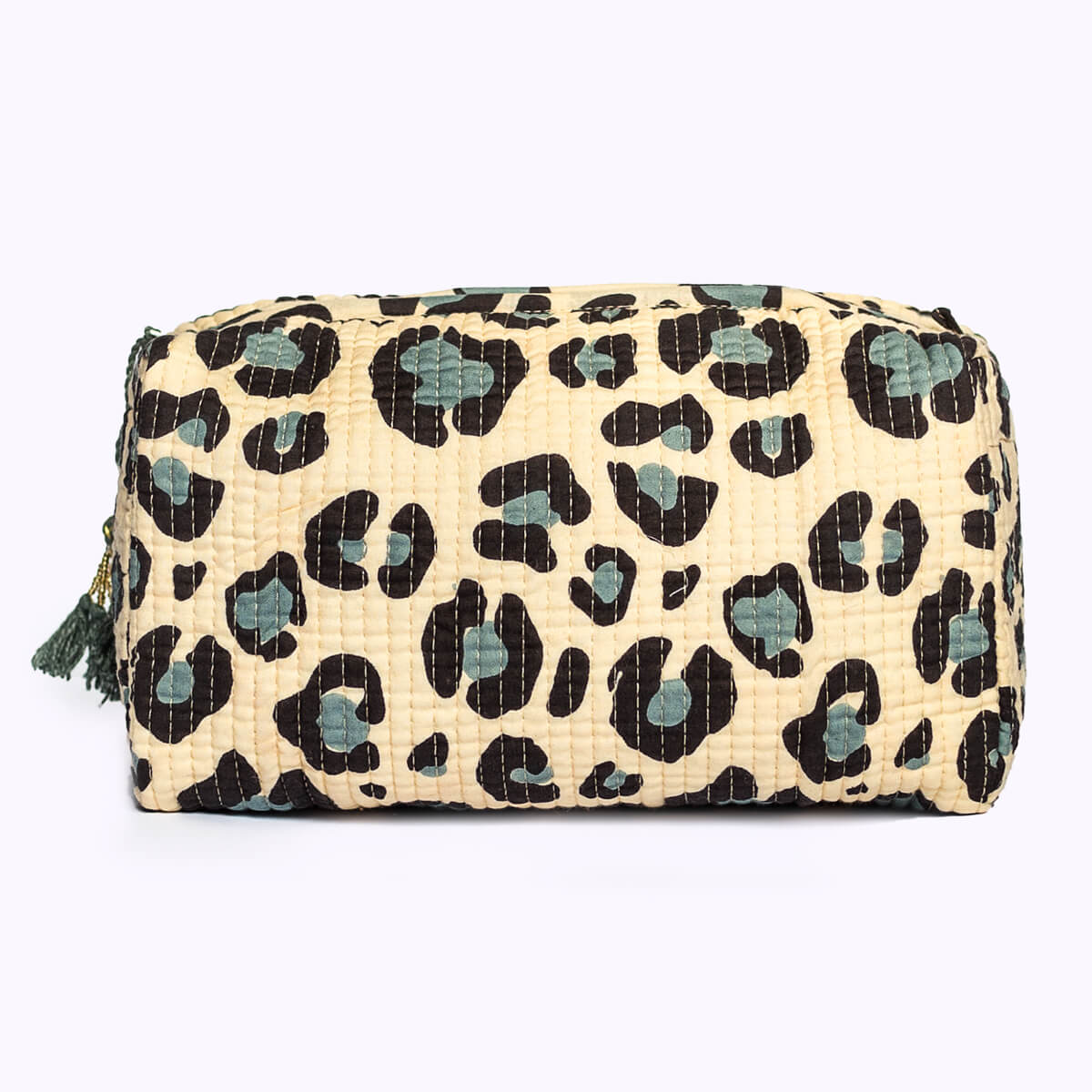 Handmade cosmetic bag "Blue Leo"