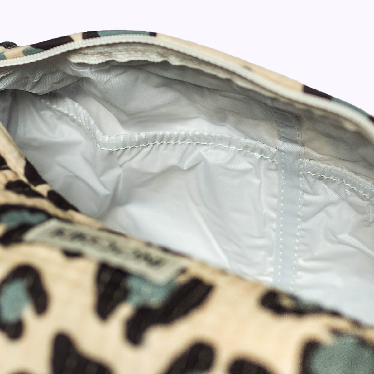 Handmade cosmetic bag "Blue Leo"