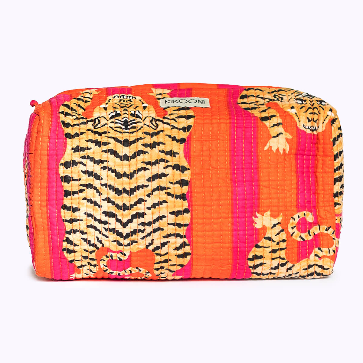Handmade cosmetic bag "Poppy Tiger"