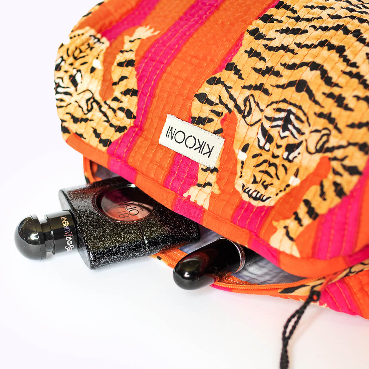 Handmade cosmetic bag "Poppy Tiger"