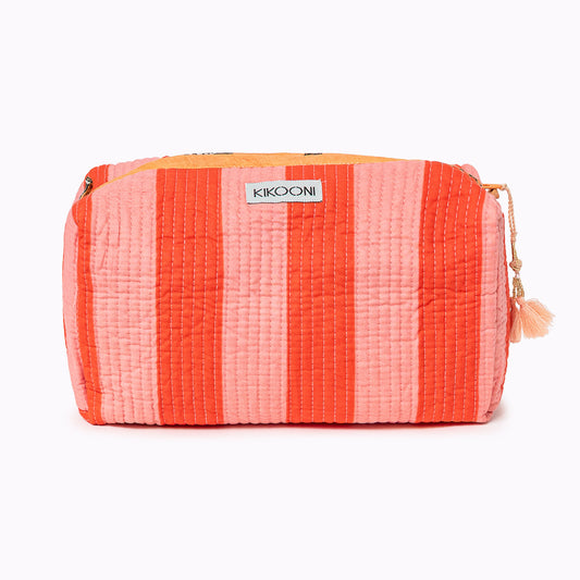 Kosmetiktasche "Bold Stripes" soft Tangerine