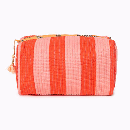 Kosmetiktasche "Bold Stripes" soft Tangerine