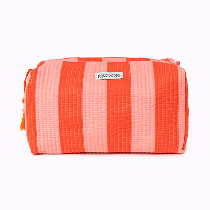 Kosmetiktasche "Bold Stripes" soft Tangerine