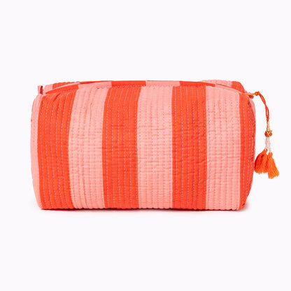 Kosmetiktasche "Bold Stripes" soft Tangerine