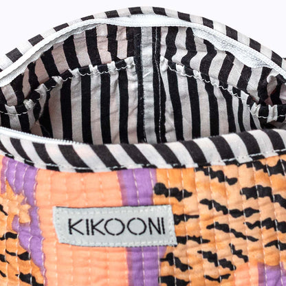 handmade cosmetic bag "Poppy Tiger peach fusion"