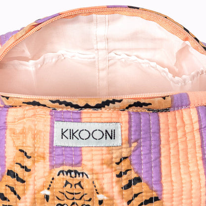 handmade cosmetic bag "Poppy Tiger peach fusion"