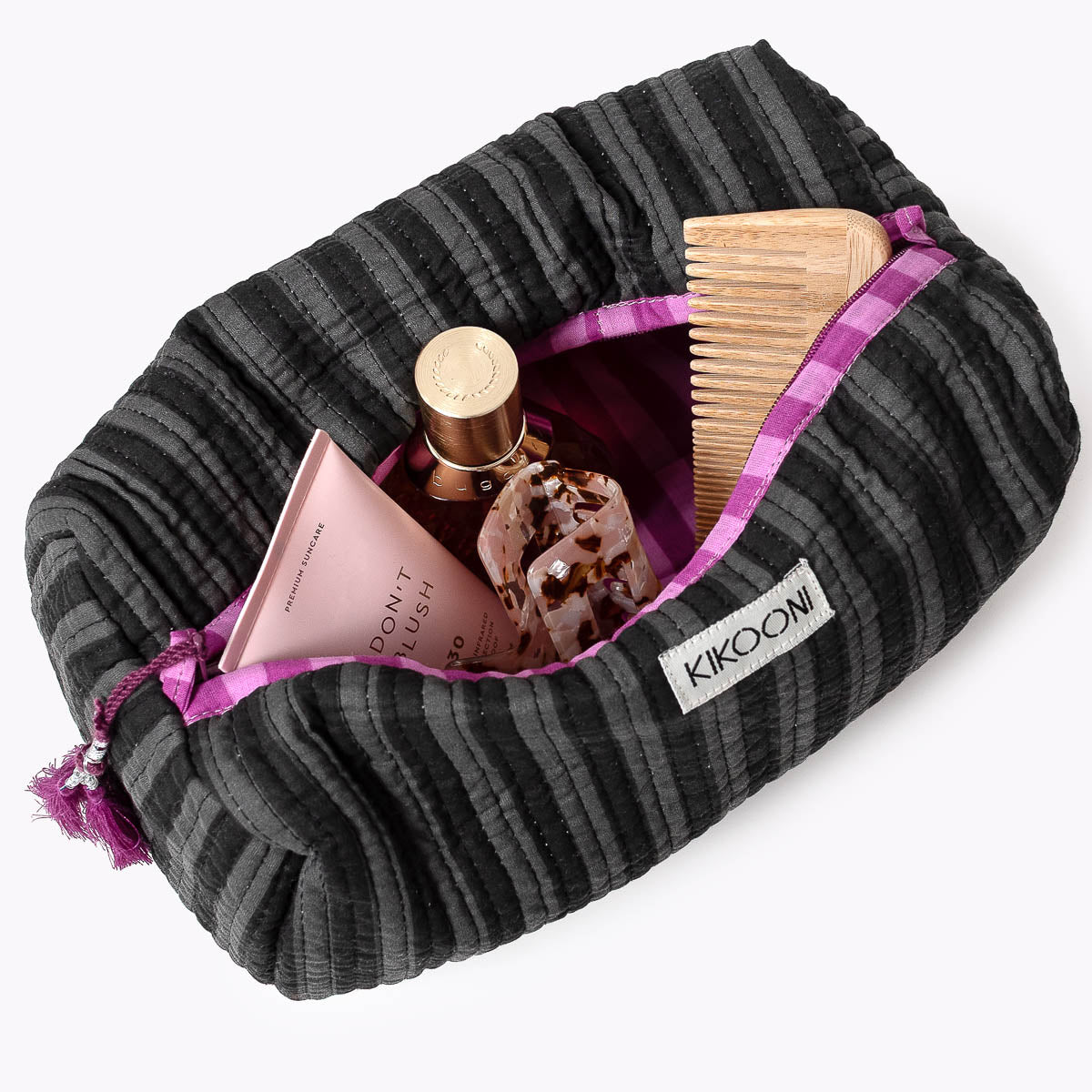 Cosmetic bag "Thin Stripes Midnight"