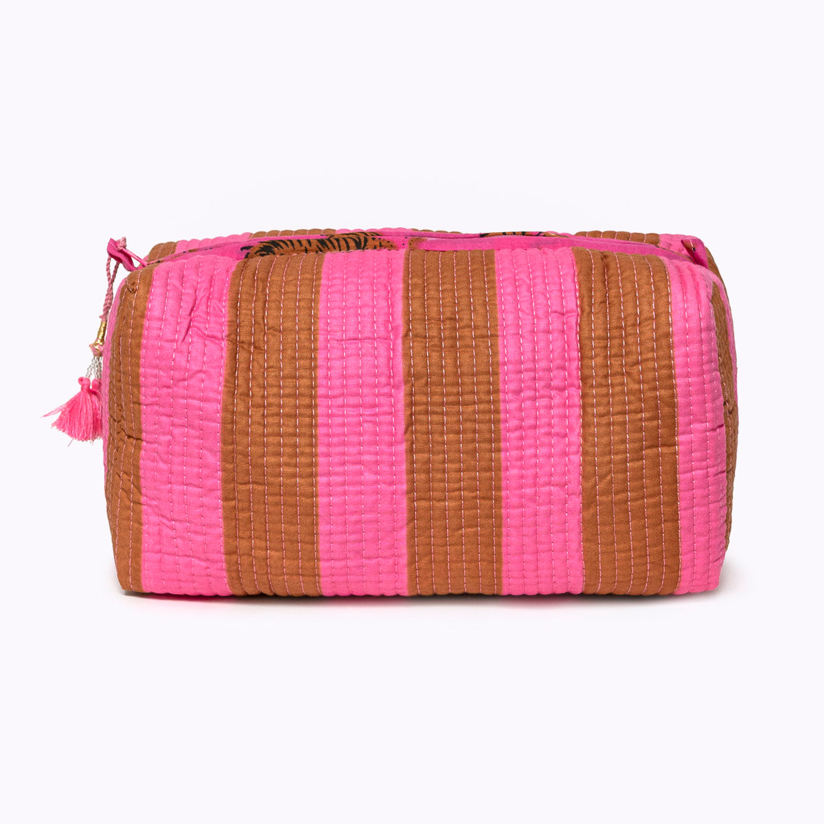 Kosmetiktasche "bold stripes earth"
