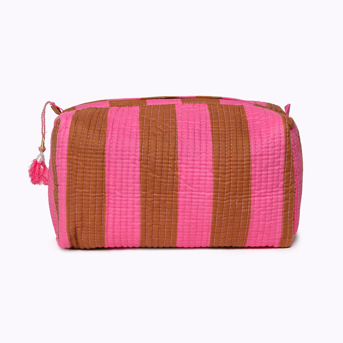 Kosmetiktasche "bold stripes earth"