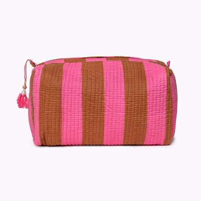 Kosmetiktasche "bold stripes earth"
