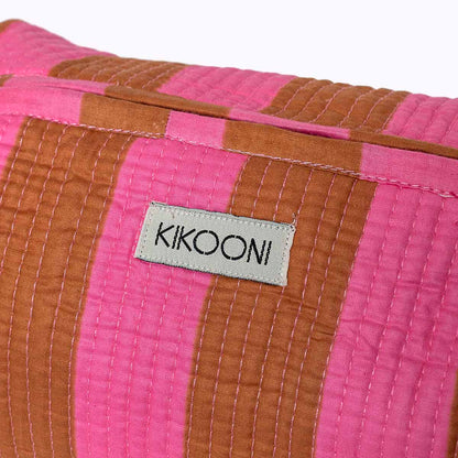 Kosmetiktasche "bold stripes earth"