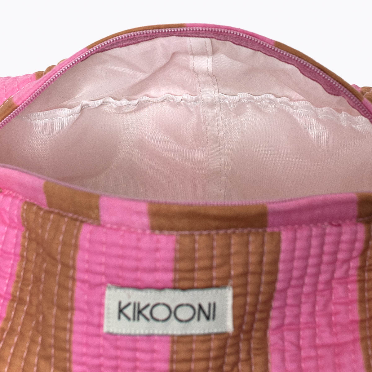 Kosmetiktasche "bold stripes earth"