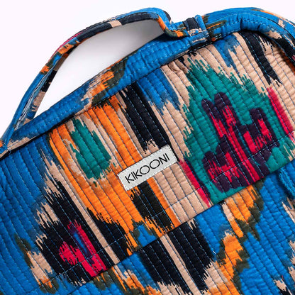 Handgemachte Laptoptasche "Blue Ikat"
