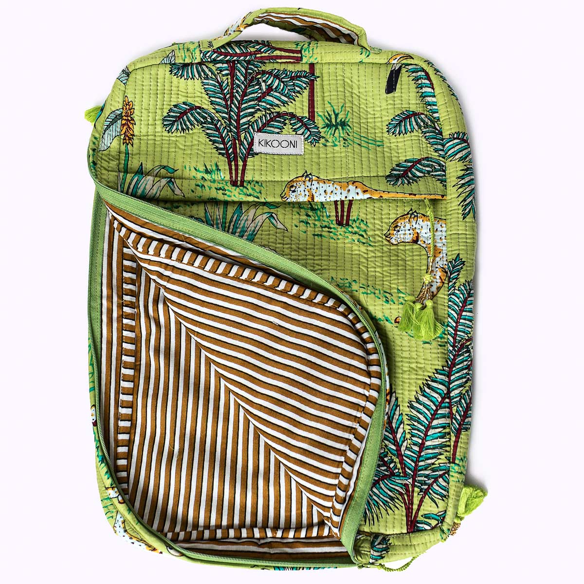 Handgemachte Laptoptasche "Juicy Jungle"
