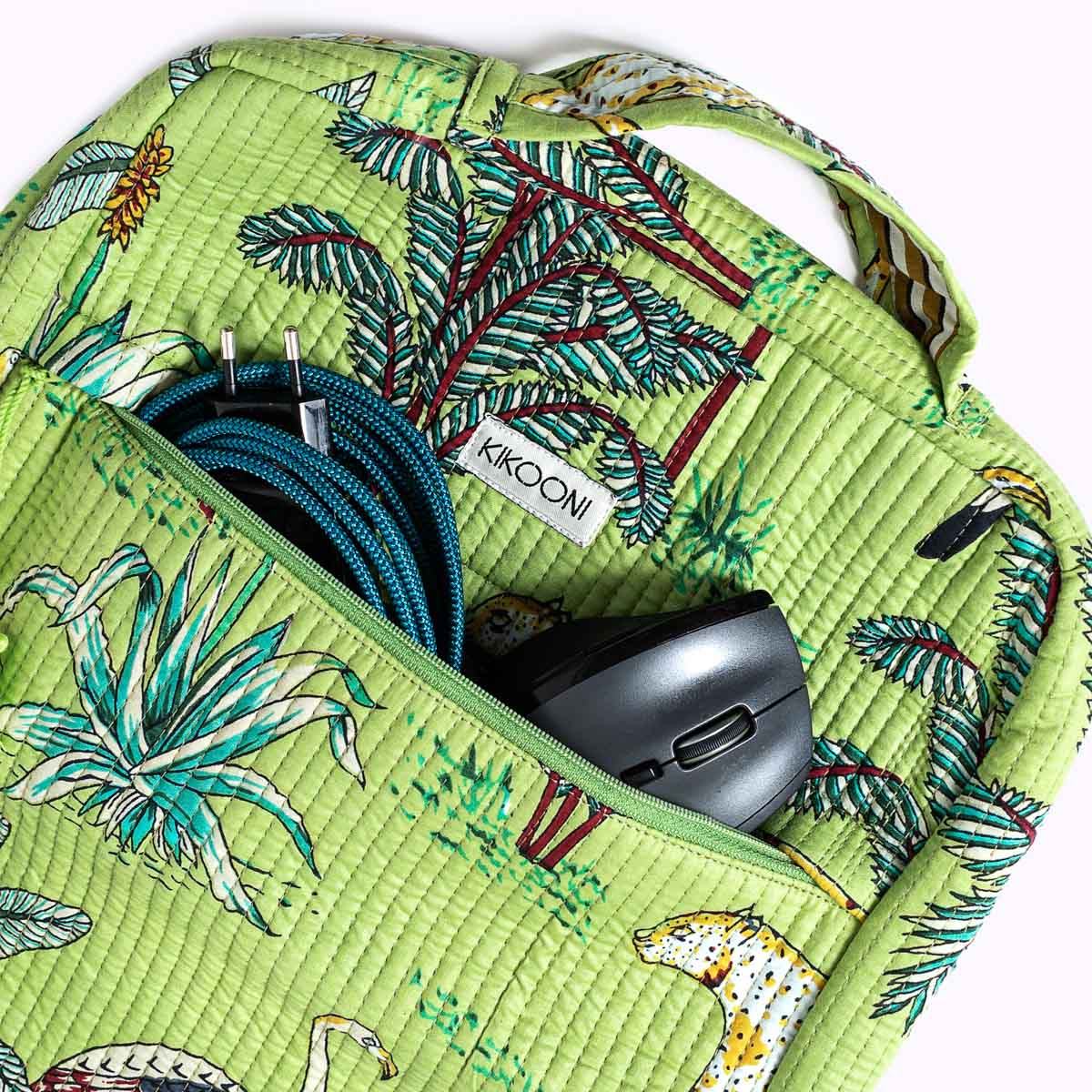 Handgemachte Laptoptasche "Juicy Jungle"