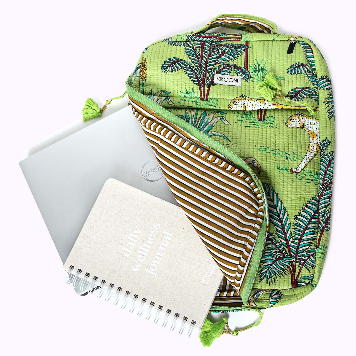 Handgemachte Laptoptasche "Juicy Jungle"